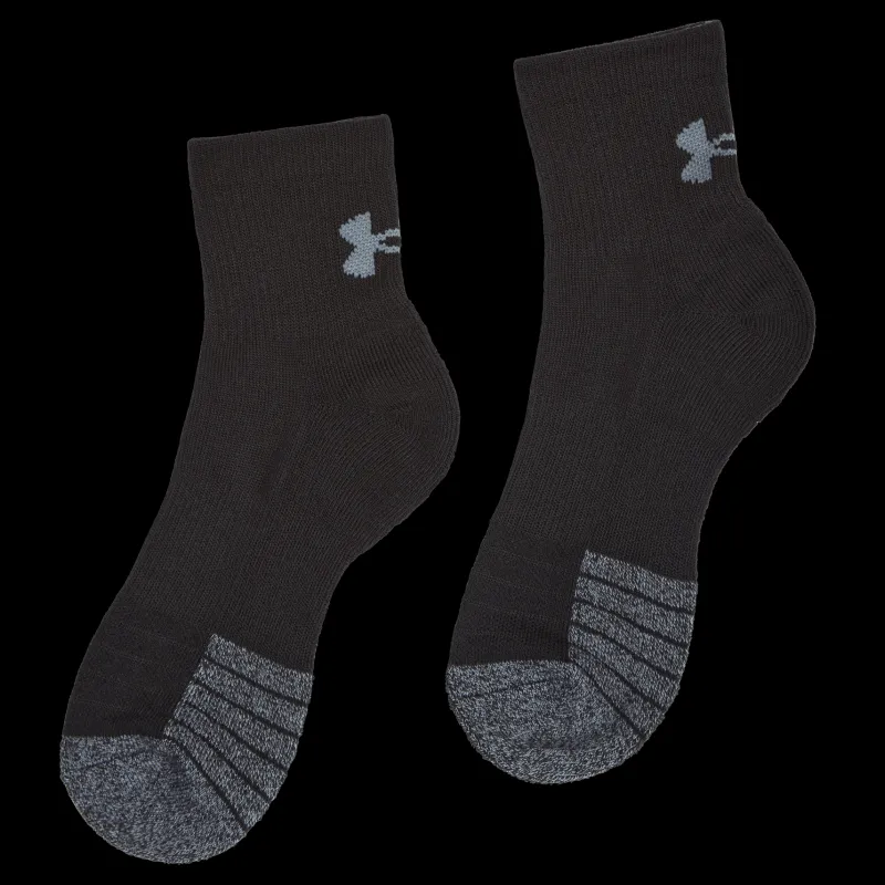 Clearance Under Armour UA Heatgear Quarter 3pk Svart