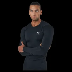 Under Armour Ua Hg Armour Comp Ls Black Svart Clearance