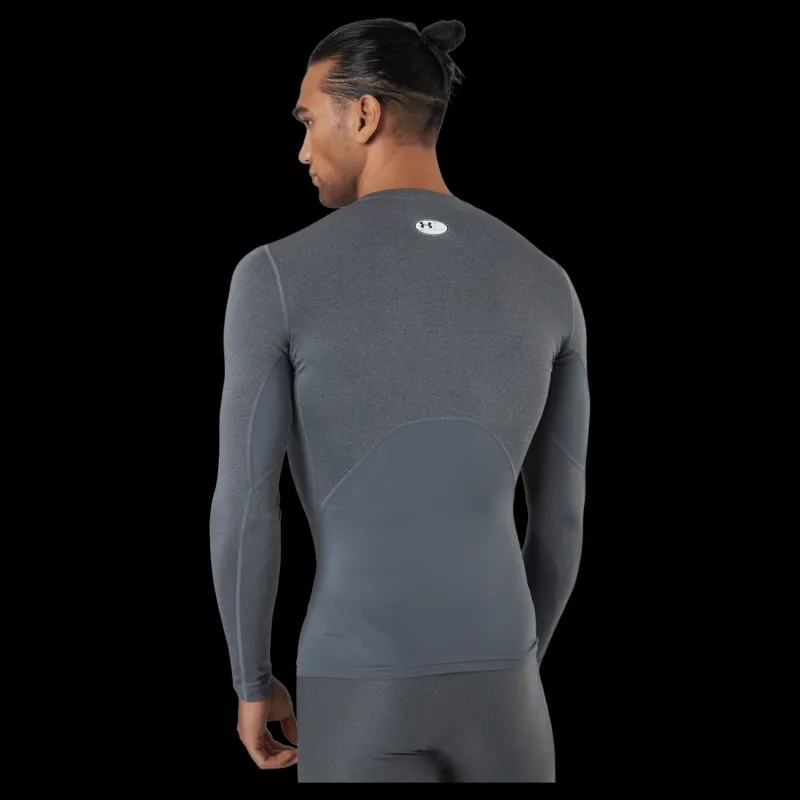 Under Armour Ua Hg Armour Comp Ls Carbon Heather Grå