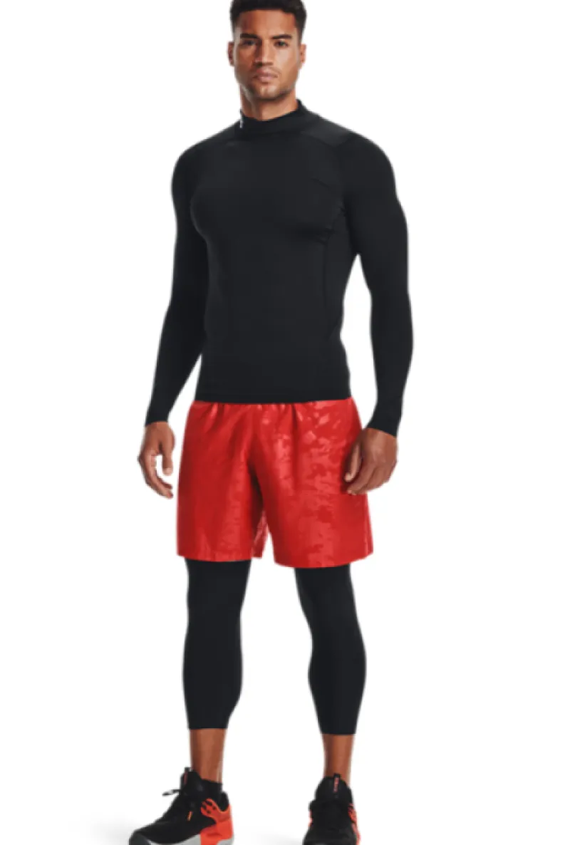 Under Armour Ua Hg Armour Comp Mock Ls Black Svart Sale