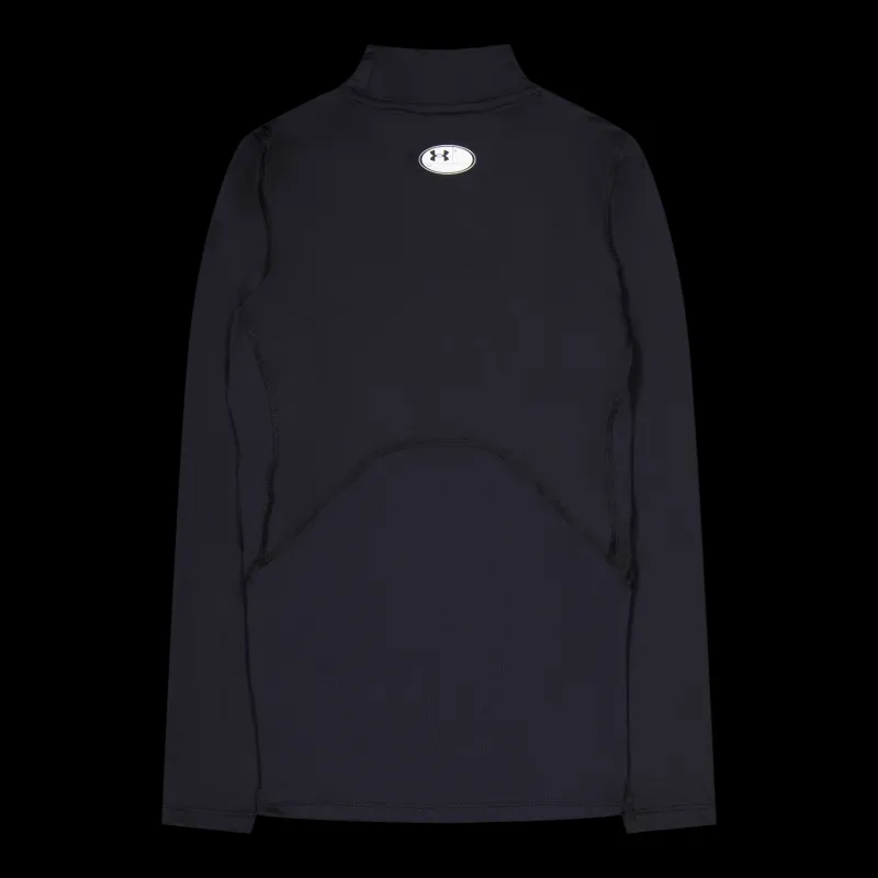 Under Armour Ua Hg Armour Comp Mock Ls Black Svart Sale