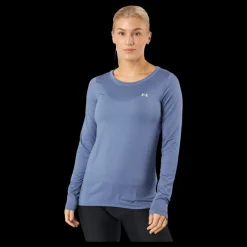 New Under Armour Ua Hg Armour Long Sleeve Aurora Purple Blå