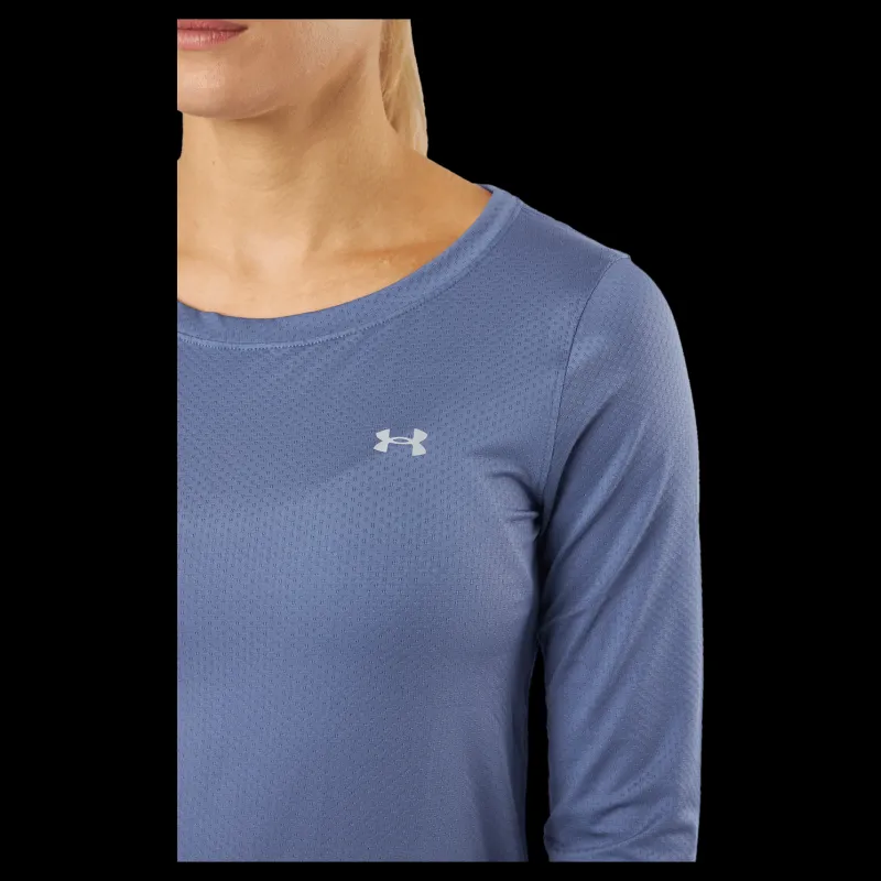 New Under Armour Ua Hg Armour Long Sleeve Aurora Purple Blå
