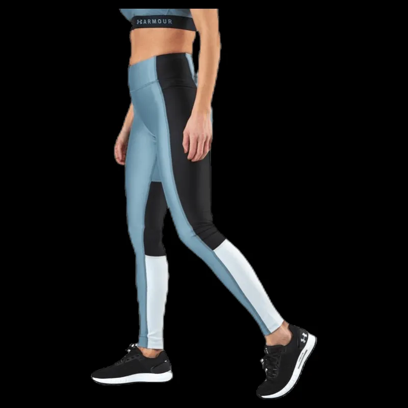 Under Armour UA HG Armour Perforation Inset Leggings Turquoise Turkos Hot