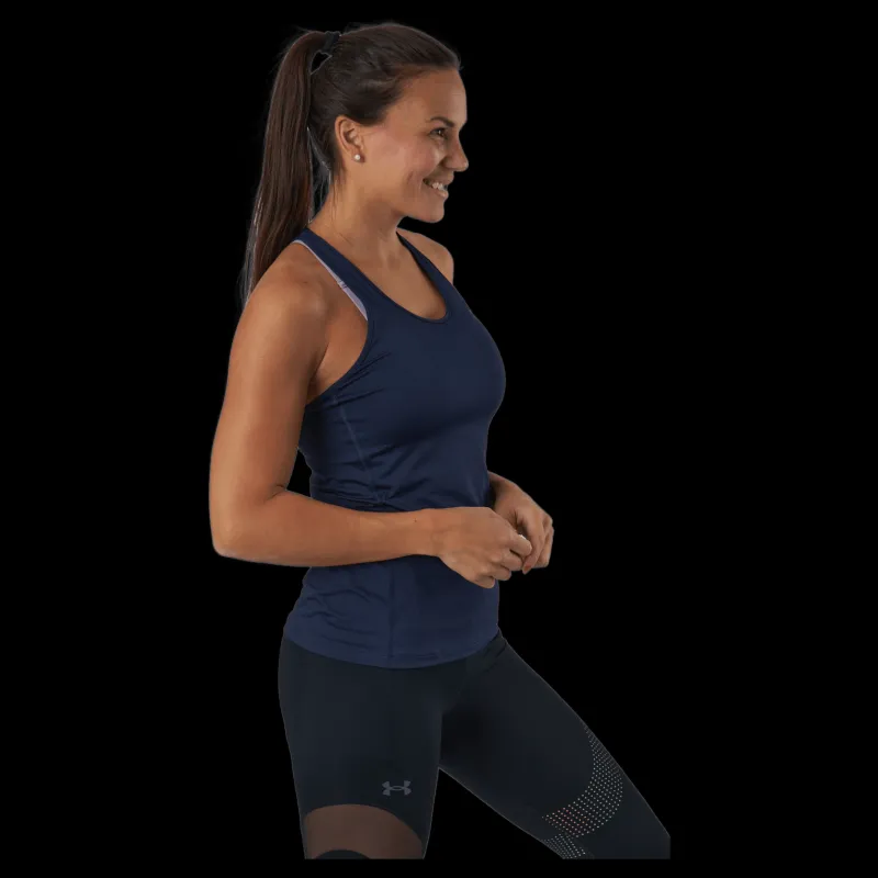 Discount Under Armour Ua Hg Armour Racer Tank Midnight Navy Blå