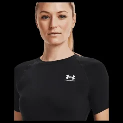 Under Armour Ua Hg Authentics Comp Ss Black Svart Discount