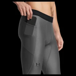 New Under Armour Ua Hg Isochill Leggings Castlerock Svart