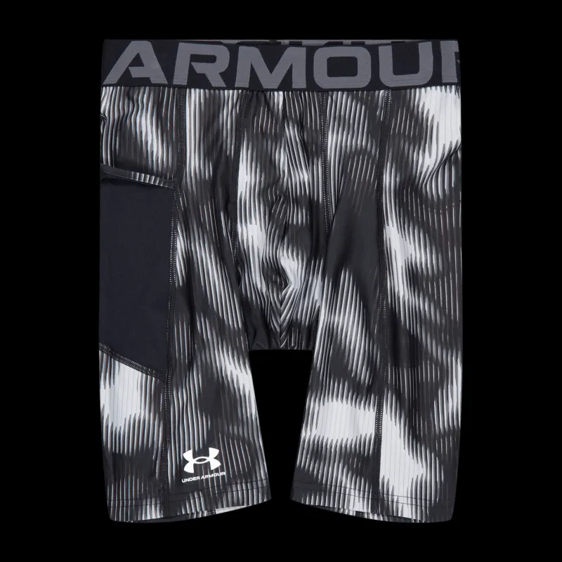 Hot Under Armour Ua Hg Prtd Long Shorts Black Flerfärgad