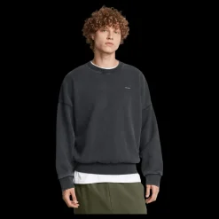 Under Armour Ua Icon Hwt Flc Wash Os Crew Black Grå Best