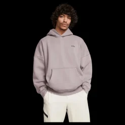 Hot Under Armour Ua Icon Hwt Flc Wash Os Hood Tetra Gray Grå