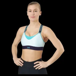 Under Armour Ua Infinity High Bra Blockd Sea Mist / Purple Switch / Nep Vit New