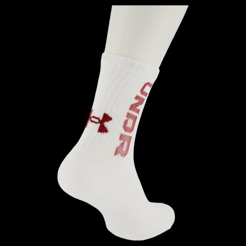 Under Armour Ua 3-maker 3pk Mid-crew Mod Gray Vit New