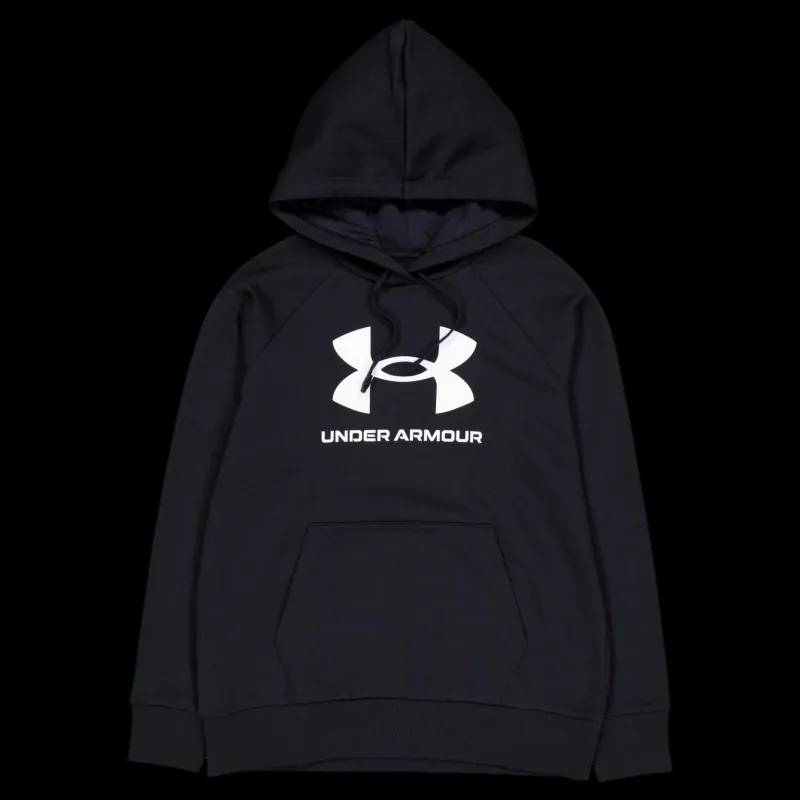 Under Armour Ua Rival Fleece Big Logo Hdy Black Svart Outlet