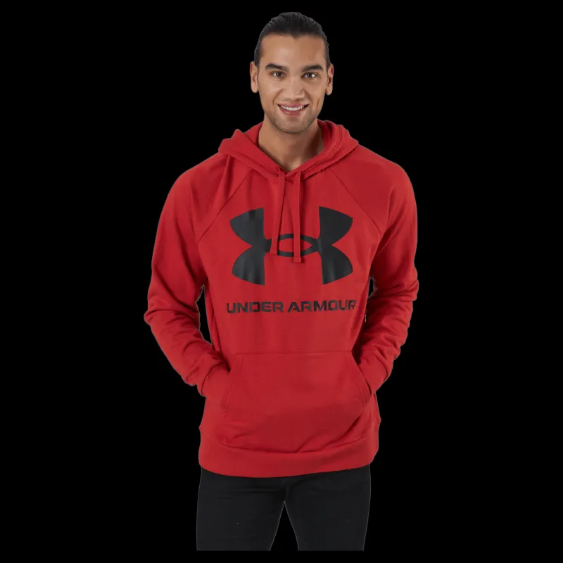 Under Armour Ua Rival Fleece Big Logo Hd Radiant Red Röd