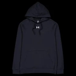 Under Armour Ua Rival Fleece Hoodie Black Blå