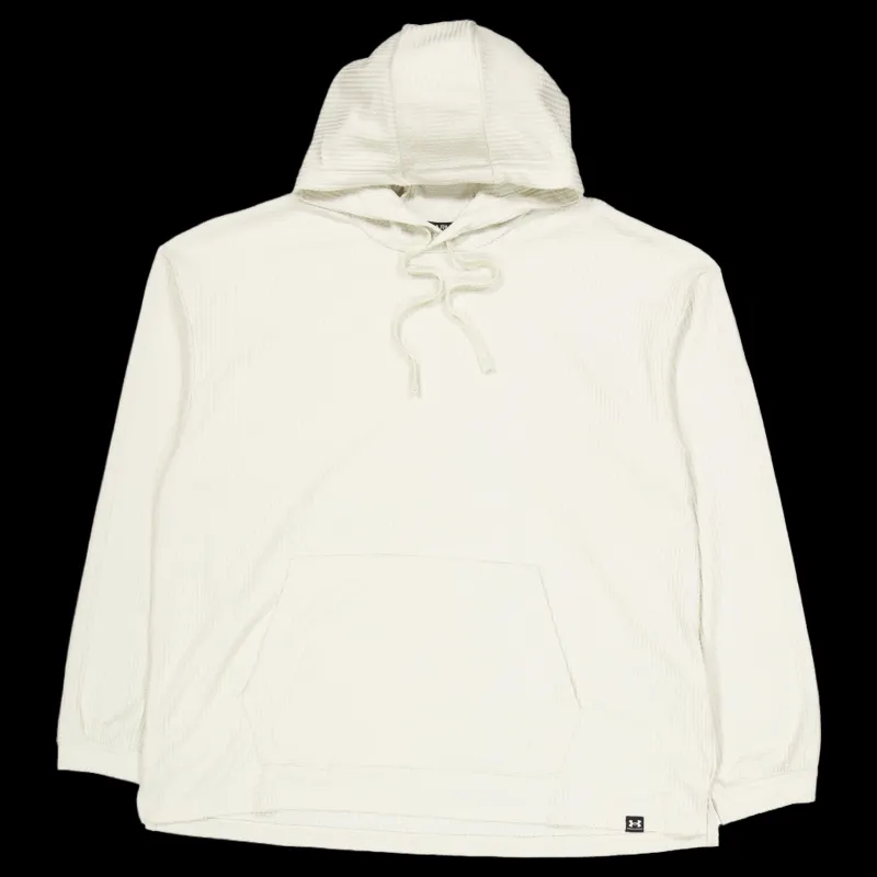 Under Armour Ua Rival Waffle Hoodie Silt Vit