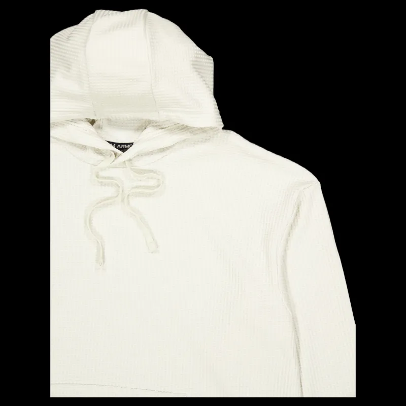 Under Armour Ua Rival Waffle Hoodie Silt Vit