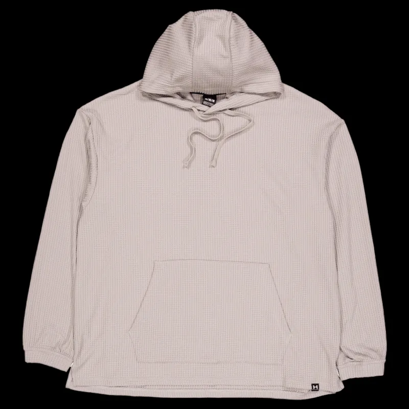Outlet Under Armour Ua Rival Waffle Hoodie Taupe Beige