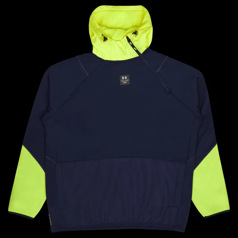 Under Armour UA RUSH FLEECE HOODIE Blå