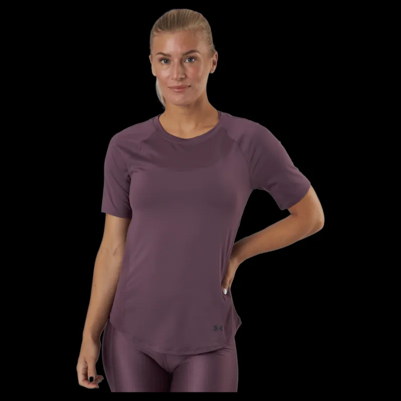 Under Armour Ua Rush Mesh Ss Ash Plum Lila Discount