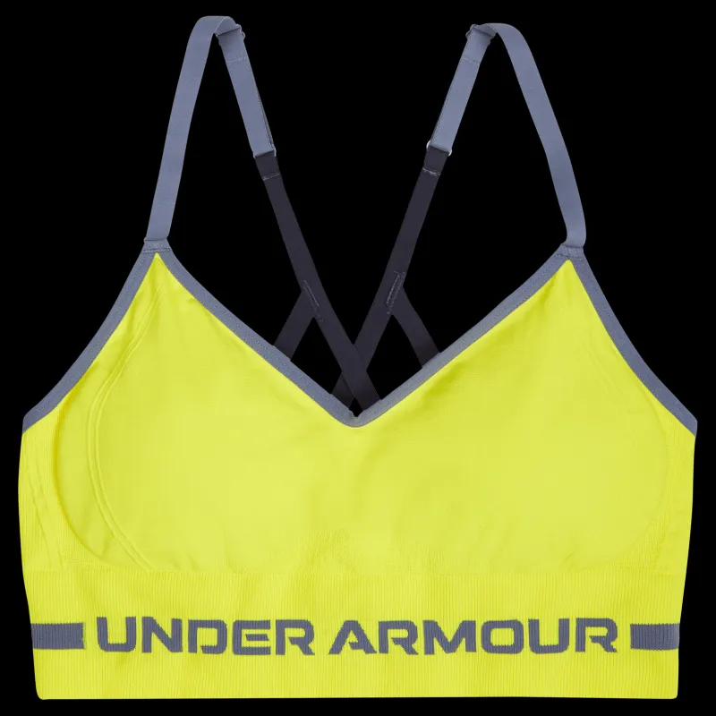 Under Armour UA Seamless Low Long Bra Gul Hot
