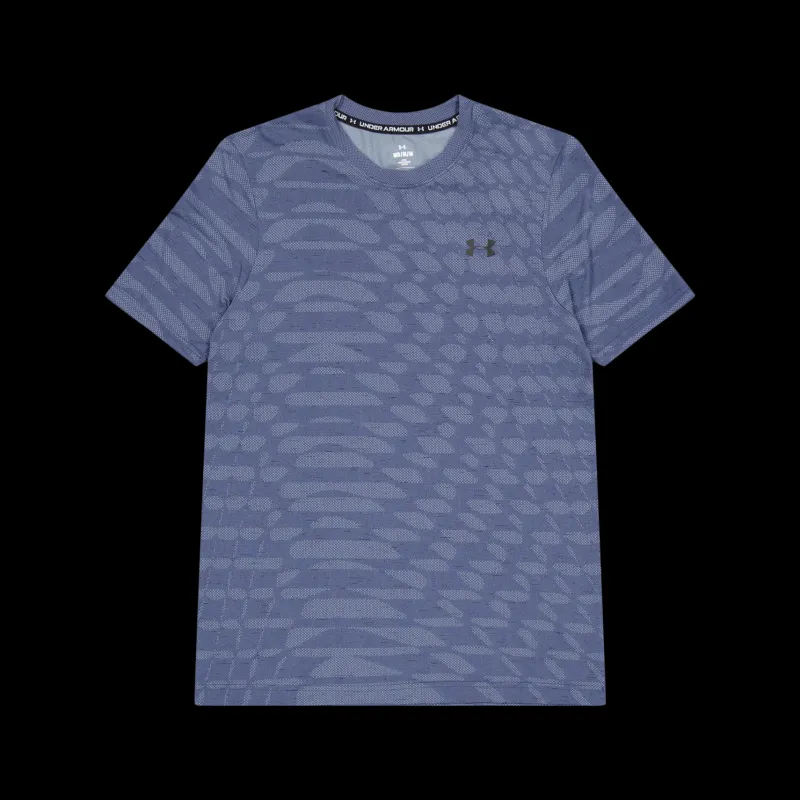 Under Armour Ua Seamless Novelty Ss Downpour Gray Blå Online