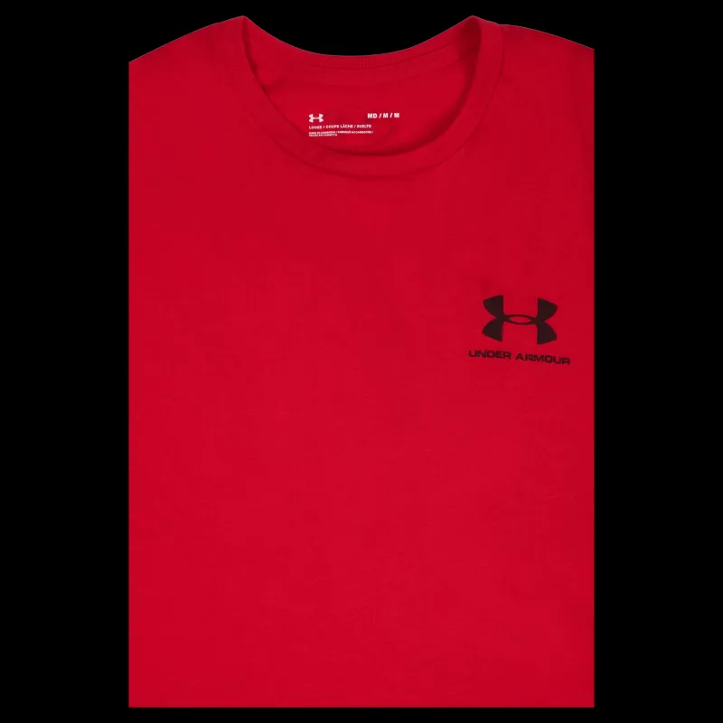 Under Armour UA SPORTSTYLE LC SS Röd Hot