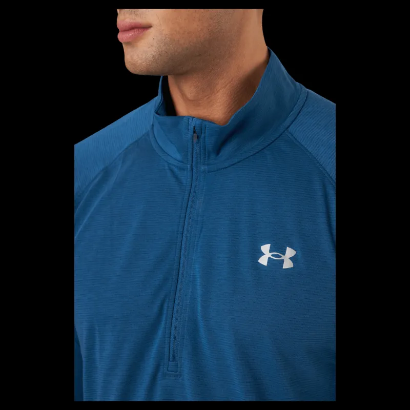 Sale Under Armour Ua Streaker Half Zip Petrol Blue Blå
