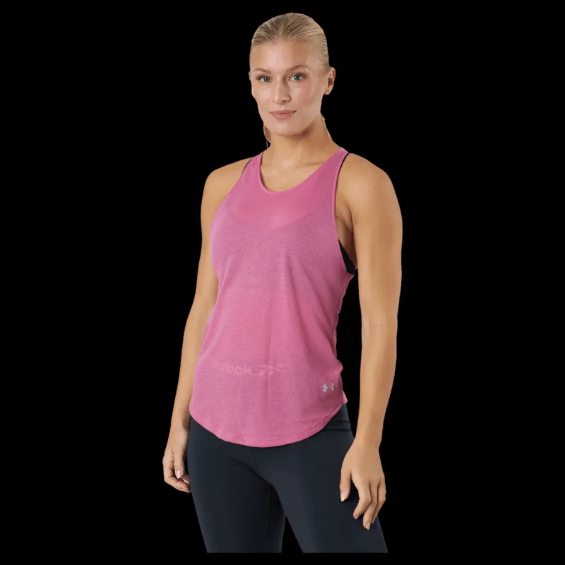 Under Armour Ua Streaker Tank Pace Pink Rosa New