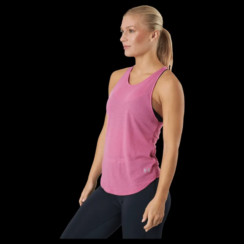 Under Armour Ua Streaker Tank Pace Pink Rosa New