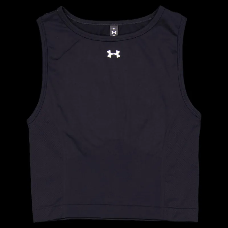 New Under Armour Ua Train Seamless Tank Black Svart