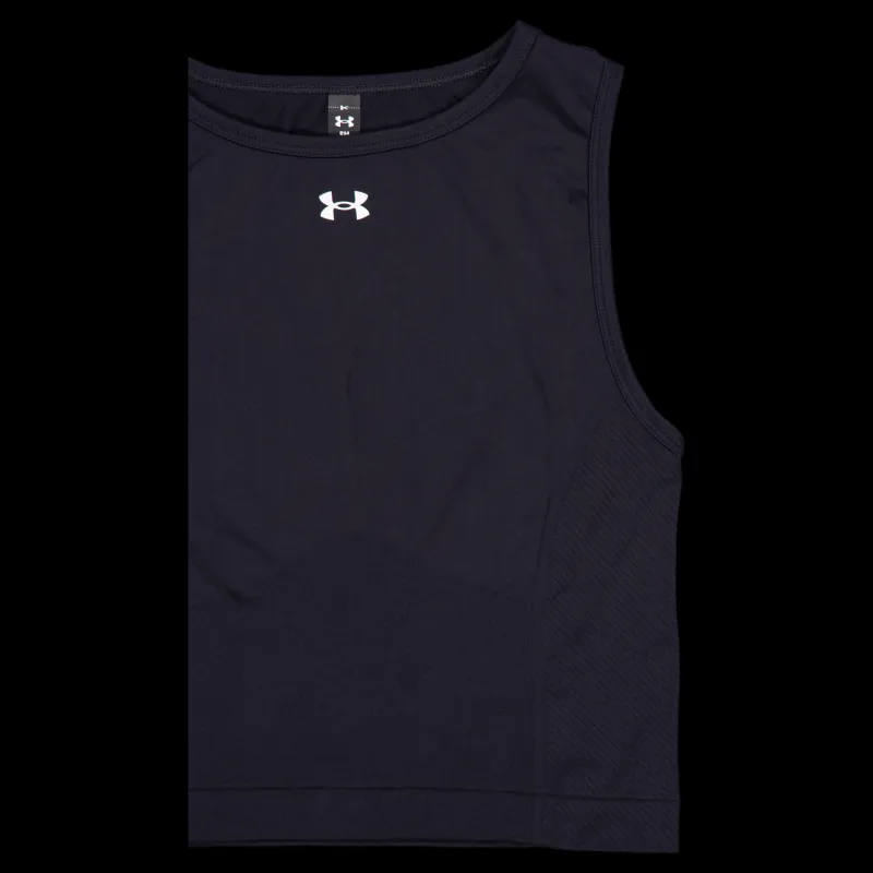 New Under Armour Ua Train Seamless Tank Black Svart