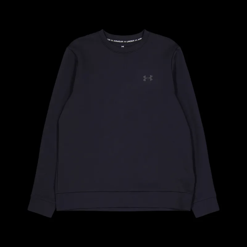 Under Armour Ua Unstoppable Flc Crew Black Svart