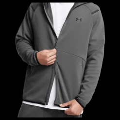 Under Armour Ua Unstoppable Flc Fz Hd Eu Castlerock Grå New