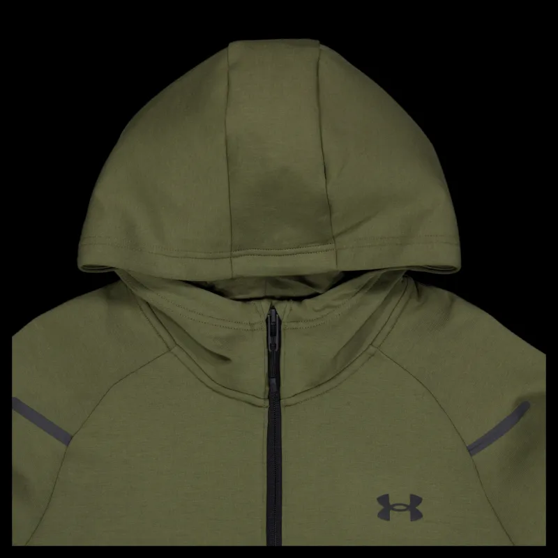 Under Armour Ua Unstoppable Flc Fz Marine Od Green Grön Clearance