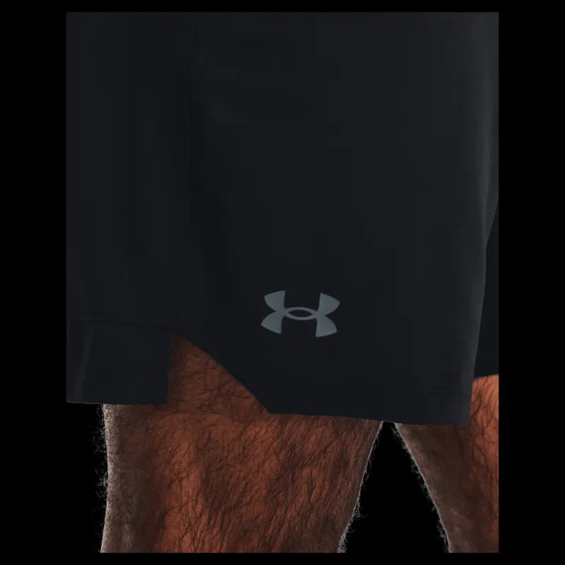 Under Armour Ua Vanish Woven 6in Shorts Black Svart New