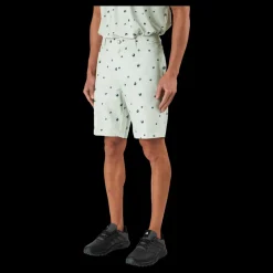 Outlet adidas Ultimate365 Allover Print 9-Inch Golf Shorts Linen Green / Shadow Green / Impact Yellow Vit