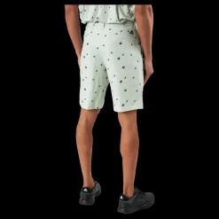 Outlet adidas Ultimate365 Allover Print 9-Inch Golf Shorts Linen Green / Shadow Green / Impact Yellow Vit
