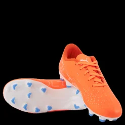 New Puma Ultra Play Fg/ag Jr Ultra - White-blue G Orange