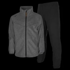 Online Lindberg Umeå Fleece Set Greymelange/black Grå