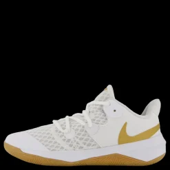 New Nike Unisex Hyperspeed Court Indoor White/mtlc Gold Vit