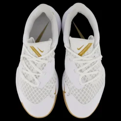 New Nike Unisex Hyperspeed Court Indoor White/mtlc Gold Vit