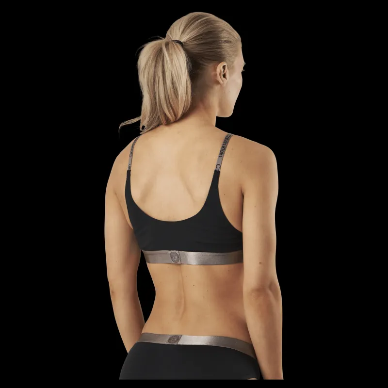 Sale Calvin Klein Unlined Bralette Black Svart