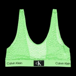 Calvin Klein Unlined Bralette Green Grön Clearance