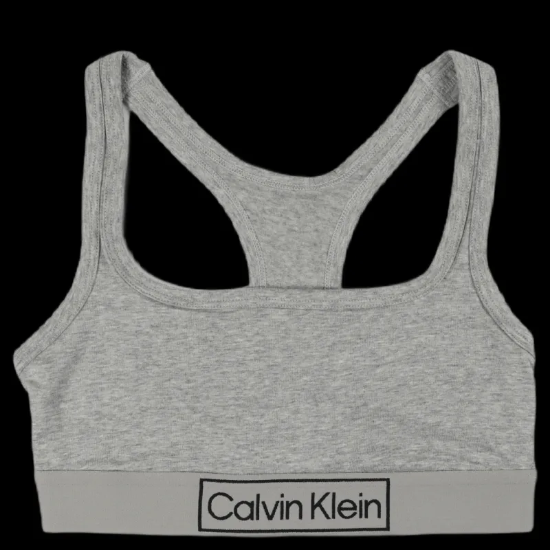 Calvin Klein Unlined Bralette Grey Heather Grå New