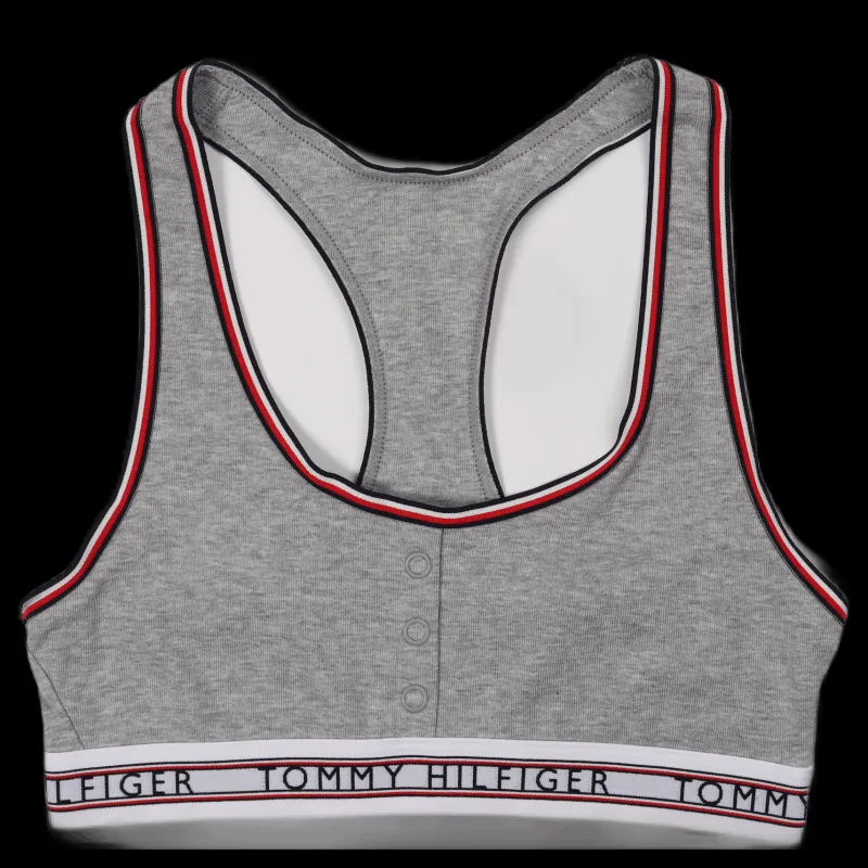 Best Tommy Hilfiger Unlined Bralette Light Grey Heather Grå