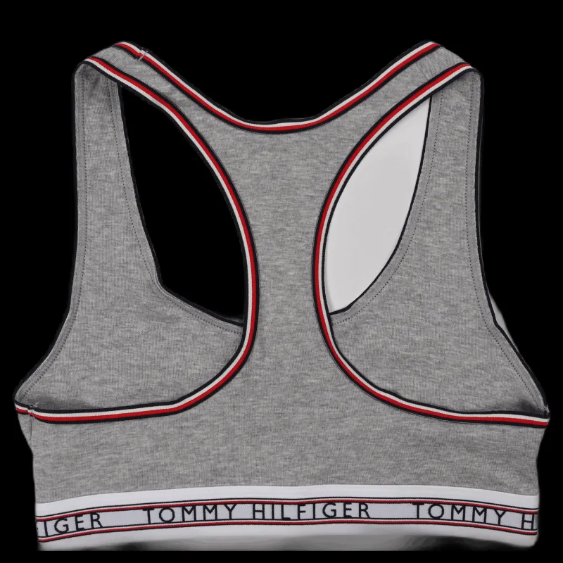 Best Tommy Hilfiger Unlined Bralette Light Grey Heather Grå