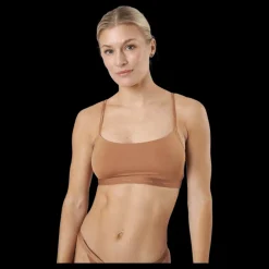 Calvin Klein Unlined Bralette Sandalwood Beige Clearance