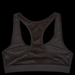 Online Tommy Hilfiger Unlined Bralette Velour Black Brun