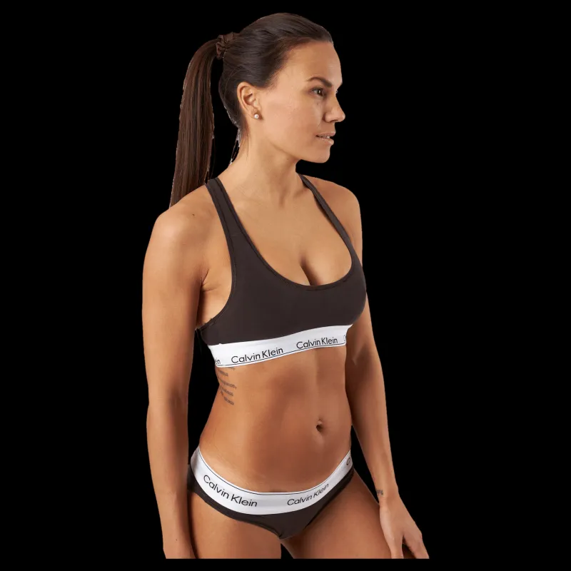 Calvin Klein Unlined Bralette Woodland Brun New